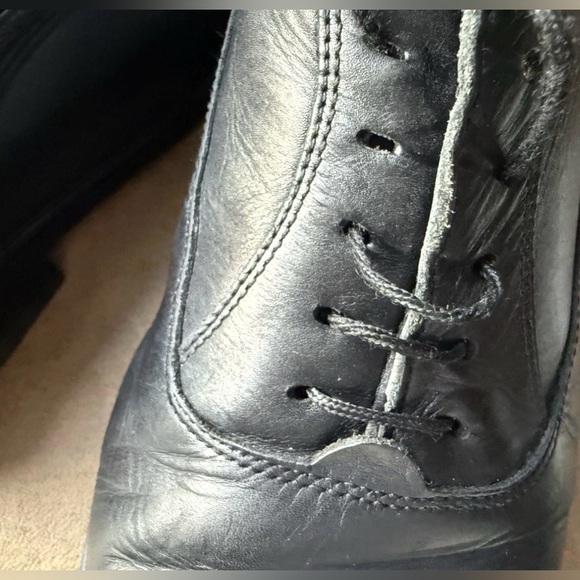 Mephisto Air Jet Men US 8.5 Black Leather Lace Up Oxford Shoes Eur 8 France main image 14